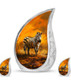 Zebra Urn For Ashes Adult Funeral, Ashes Cremation Urn