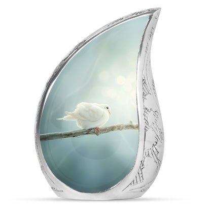 Personalized Bird Memorial Urn for Human Ashes - 10-inch, 200 cu in - Yatskia