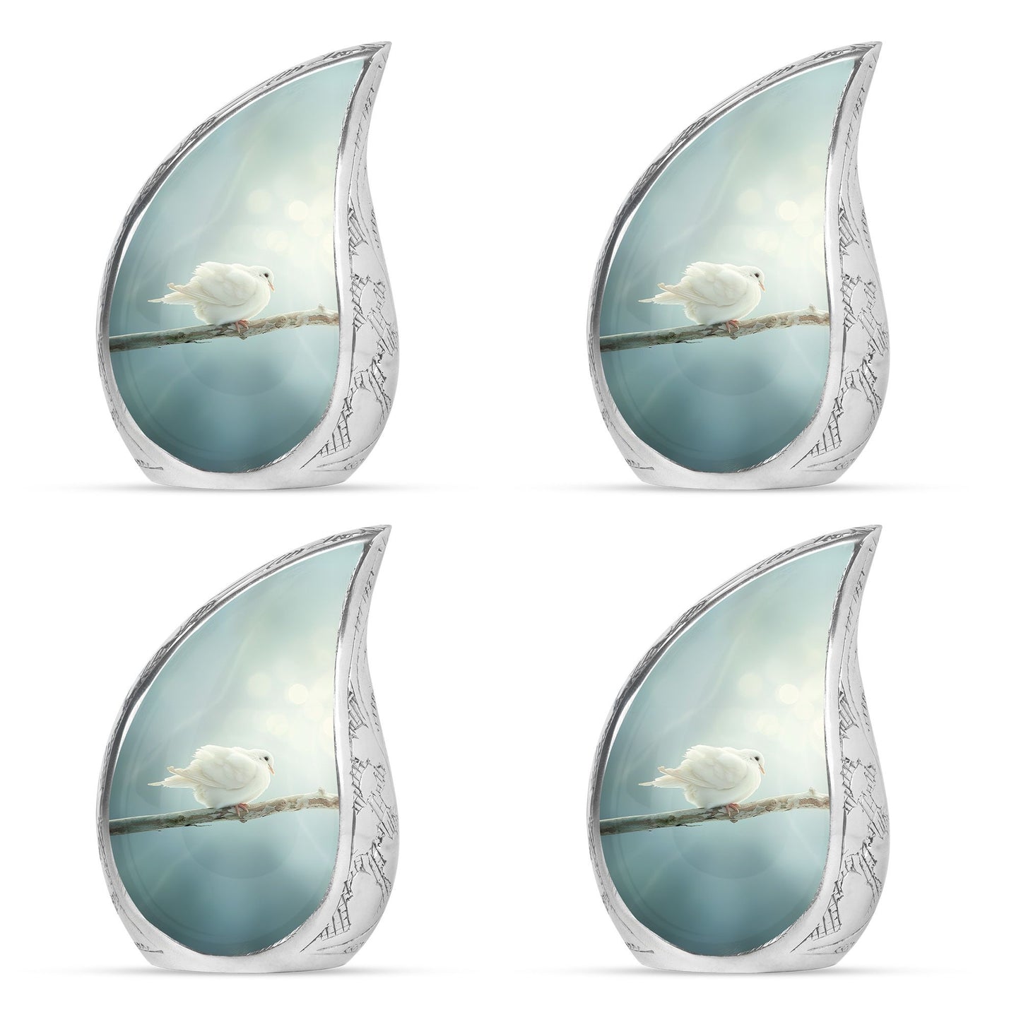 Personalized Bird Memorial Urn for Human Ashes - 10-inch, 200 cu in - Yatskia