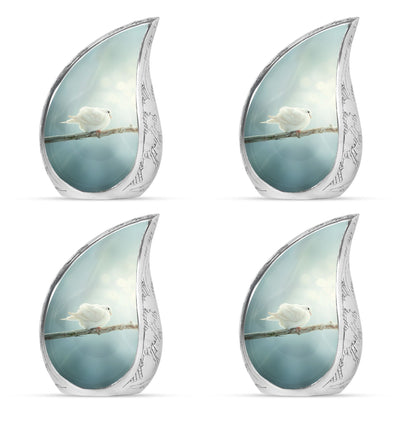 Personalized Bird Memorial Urn for Human Ashes - 10-inch, 200 cu in - Yatskia