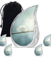 Dove Personalized Urn Funeral, Ashes Memorial Urn