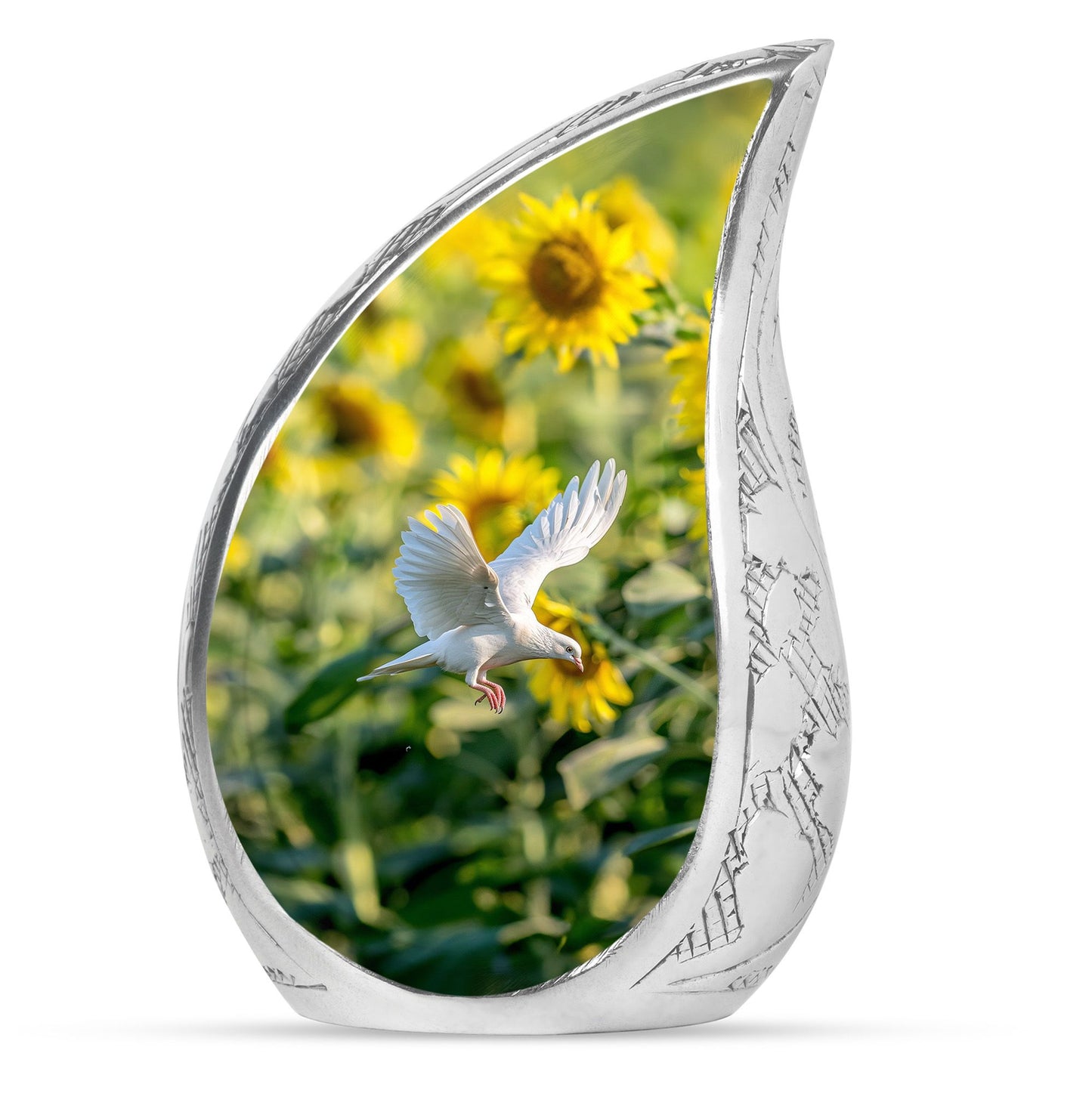 Personalized Bird Cremation Urn for Human Ashes - 10-inch, 200 cu in - Yatskia