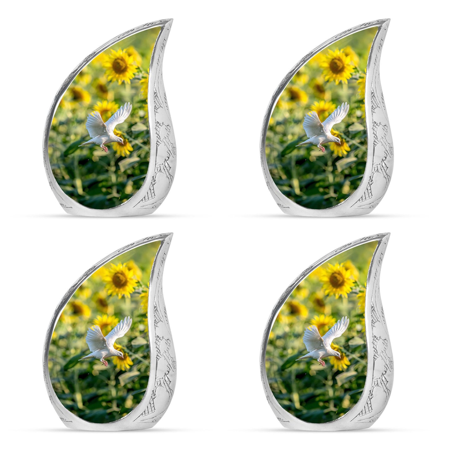 Personalized Bird Cremation Urn for Human Ashes - 10-inch, 200 cu in - Yatskia