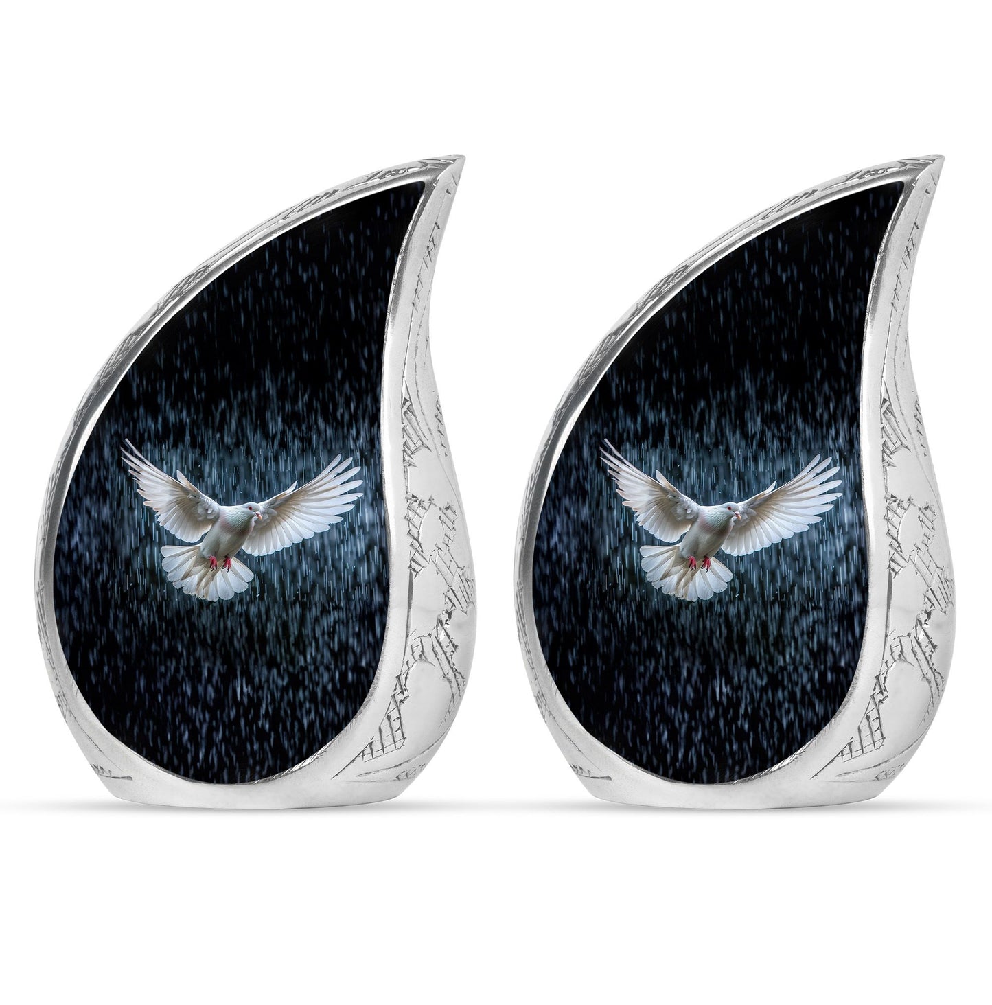 Personalized Bird Cremation Urn for Human Ashes - 10-inch, 200 cu in - Yatskia