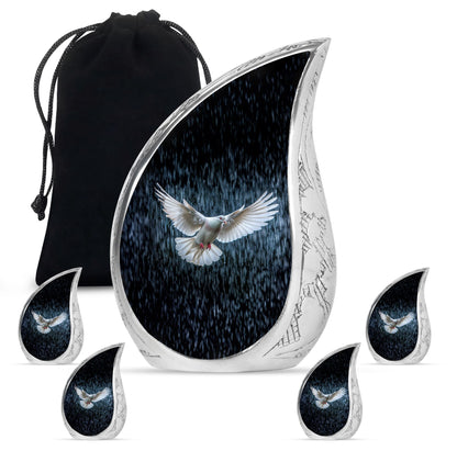 Personalized Bird Cremation Urn for Human Ashes - 10-inch, 200 cu in - Yatskia