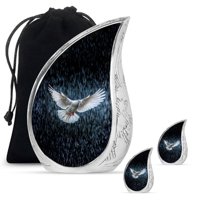 Personalized Bird Cremation Urn for Human Ashes - 10-inch, 200 cu in - Yatskia