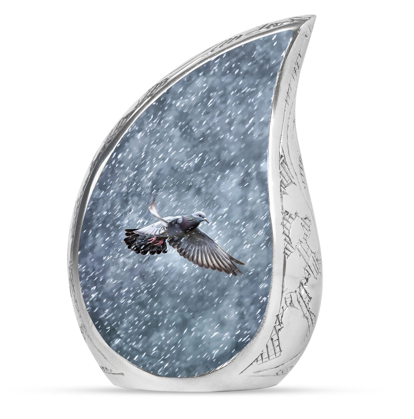 Personalized Dove Cremation Urn for Mom - 10-inch, 200 cu in - Yatskia