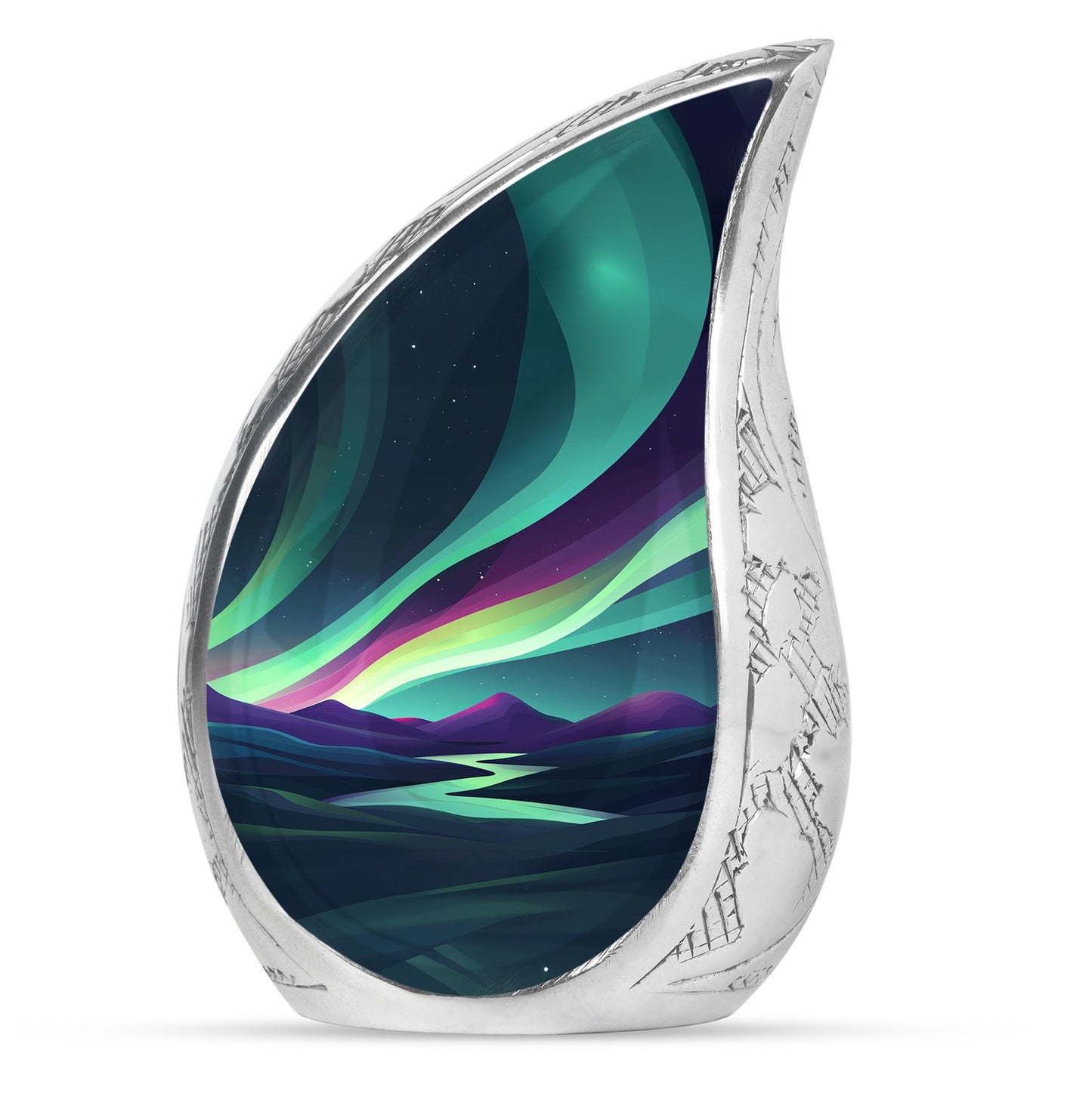Personalized Galaxy Keepsake Urn for Human Ashes - 10-inch, 200 cu in - Yatskia