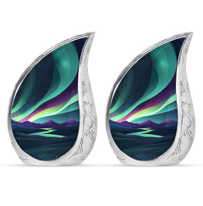 Personalized Galaxy Keepsake Urn for Human Ashes - 10-inch, 200 cu in - Yatskia