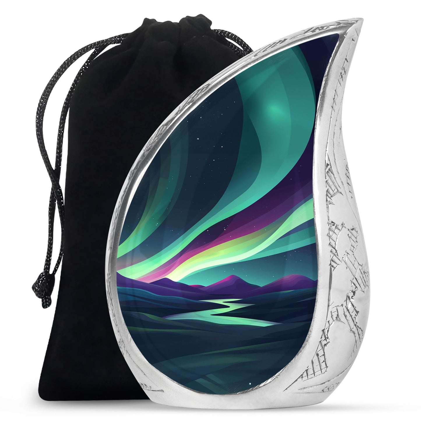 Personalized Galaxy Keepsake Urn for Human Ashes - 10-inch, 200 cu in - Yatskia
