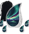 Northern Lights Mini Keepsake Funeral, Ashes Cremation Urn