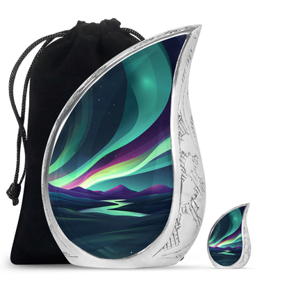 Personalized Galaxy Keepsake Urn for Human Ashes - 10-inch, 200 cu in - Yatskia