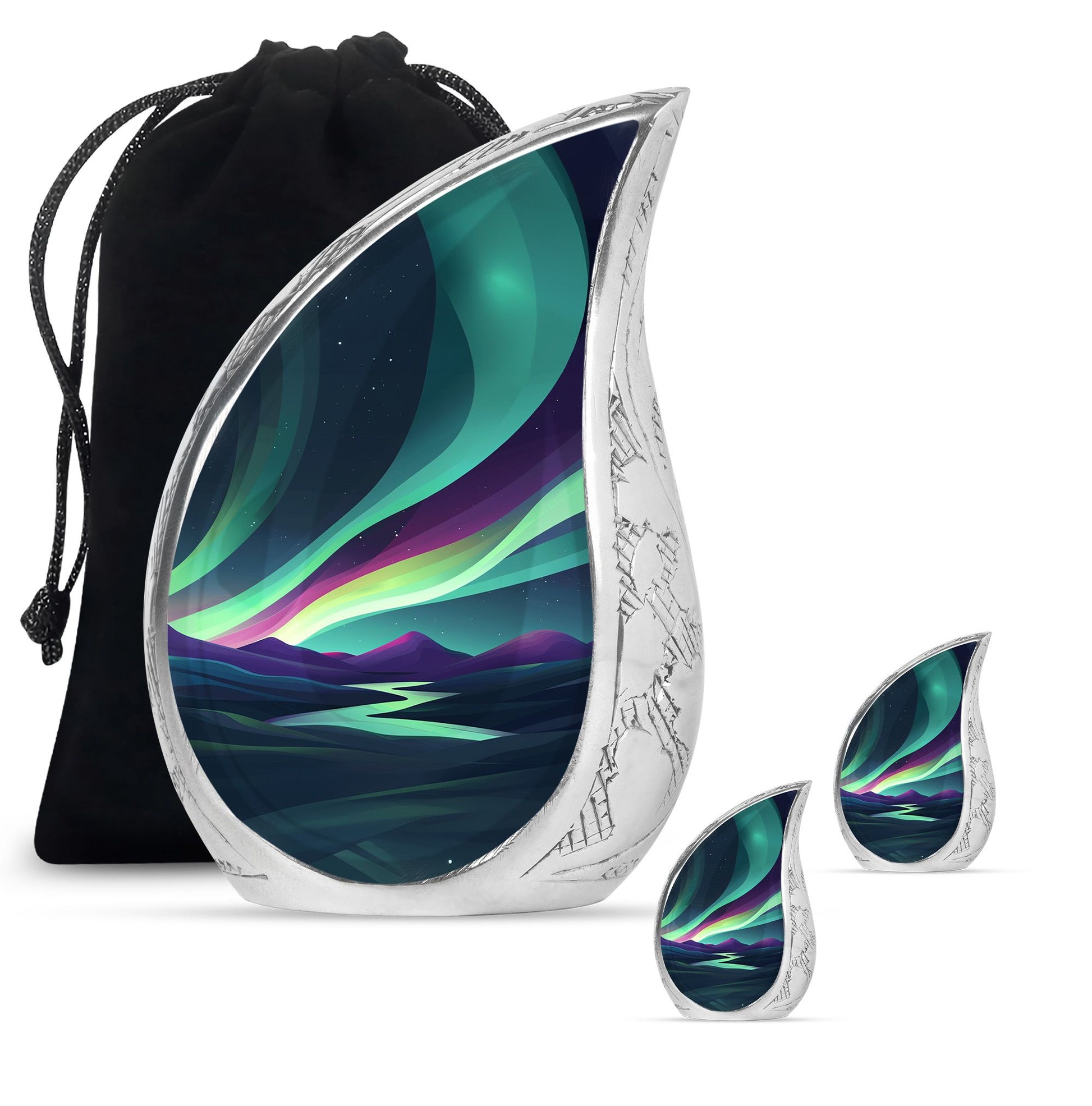 Northern Lights Mini Keepsake Funeral, Ashes Cremation Urn