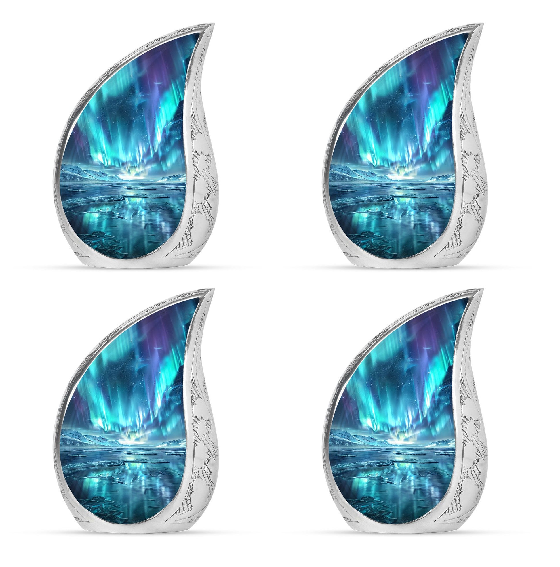 Northern Lights Memorial Urn For Ashes Large Funeral, Ashes Urn