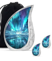 Northern Lights Memorial Urn For Ashes Large Funeral, Ashes Urn