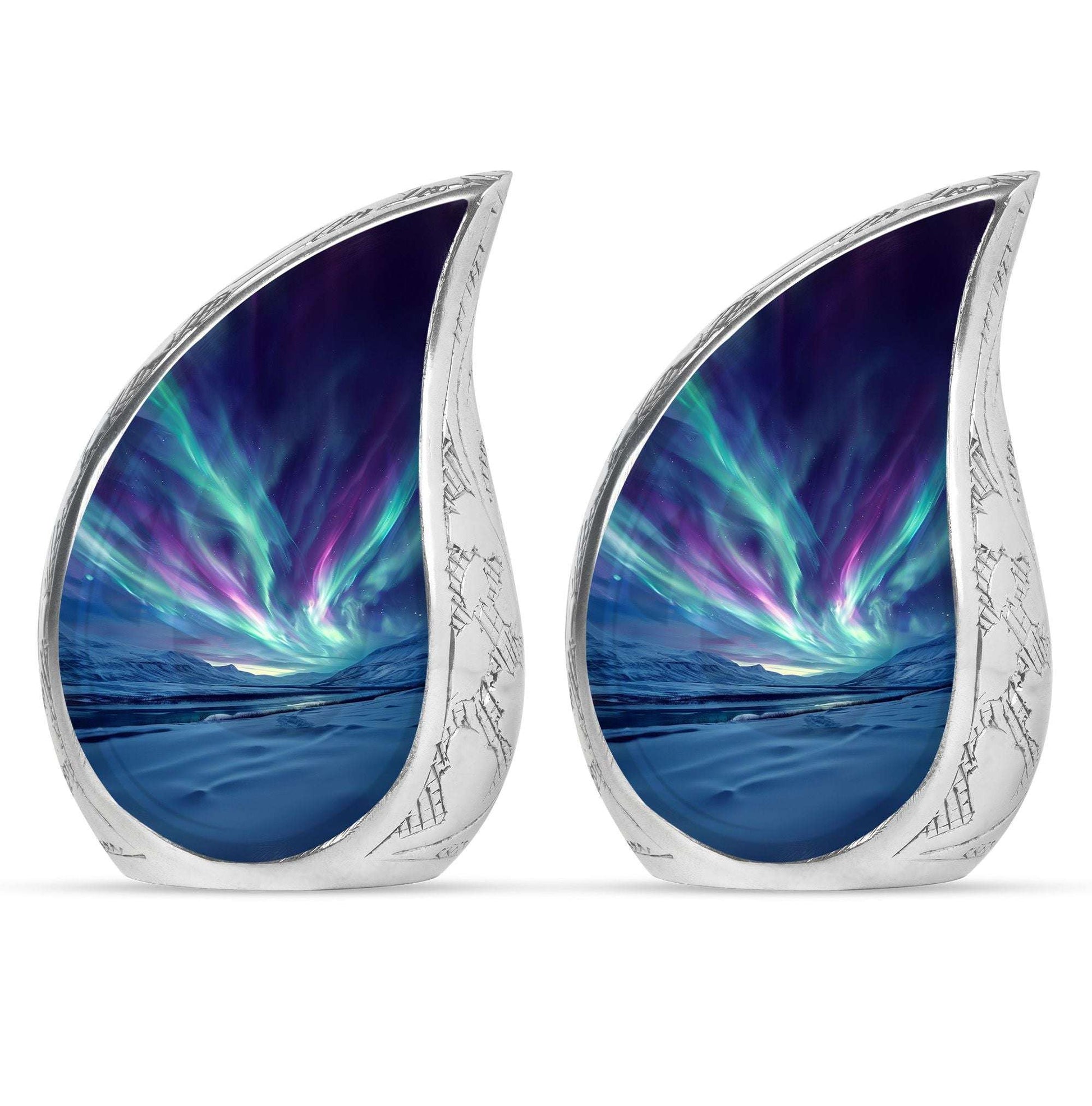 Northern Lights Funeral Urns For Ashes - Cremation Urn For Human