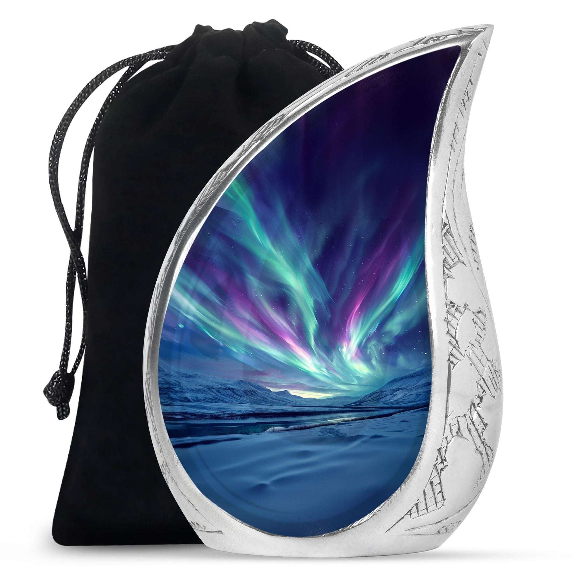 Northern Lights Funeral Urns For Ashes - Cremation Urn For Human