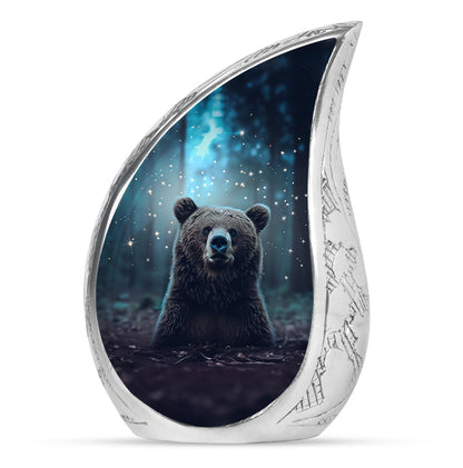 Personalized Bear Keepsake Urn for Human Ashes - 10-inch, 200 cu in - Yatskia