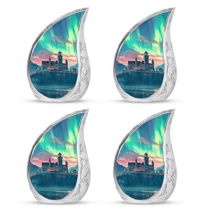 Personalized Galaxy Cremation Urn for Human Ashes - 10-inch, 200 cu in - Yatskia