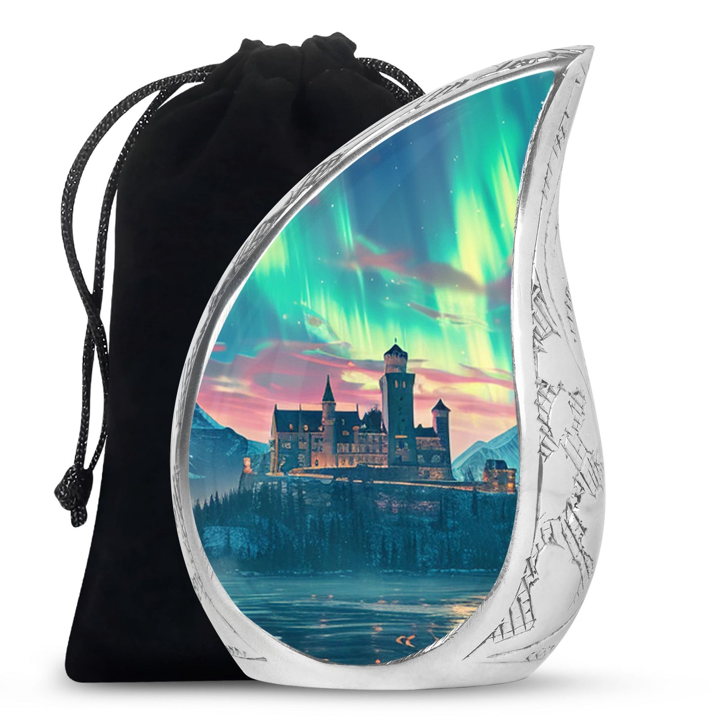Personalized Galaxy Cremation Urn for Human Ashes - 10-inch, 200 cu in - Yatskia