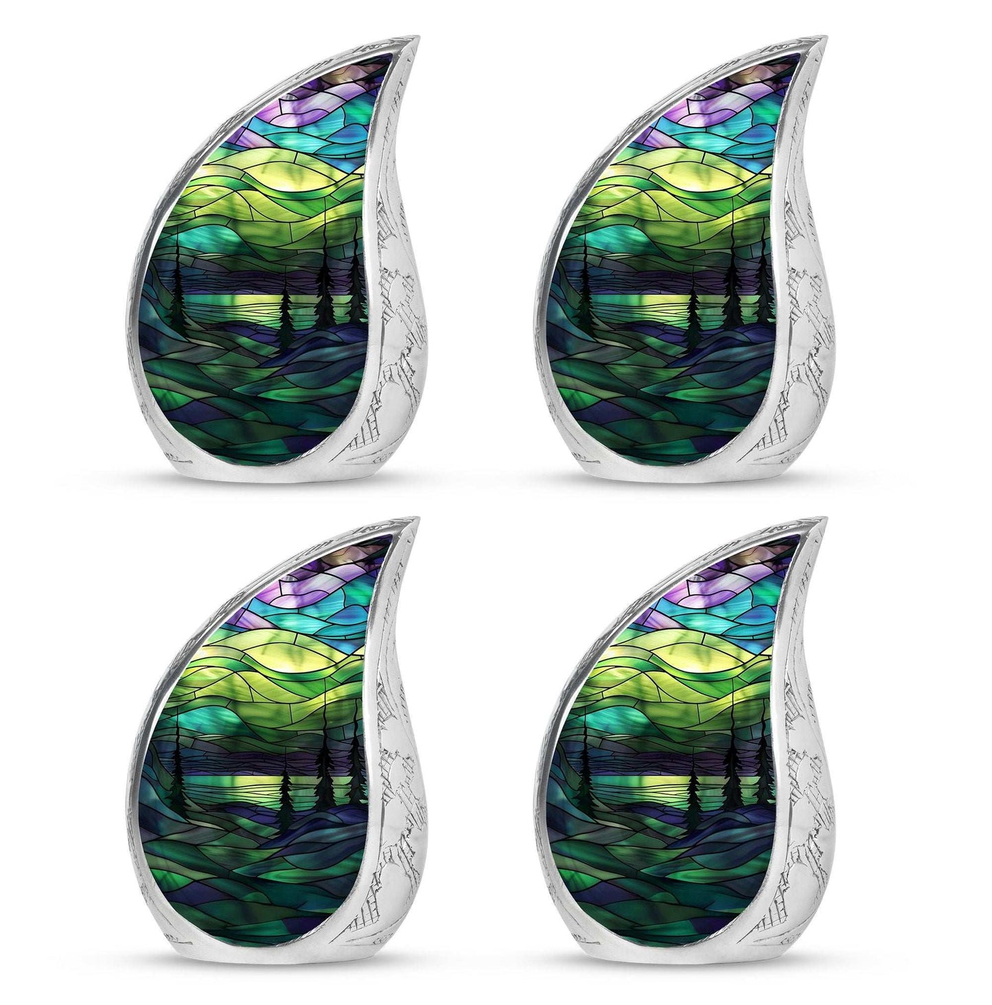 Northern Lights Urn For Human Ashes - Adult Urns For Men & Women