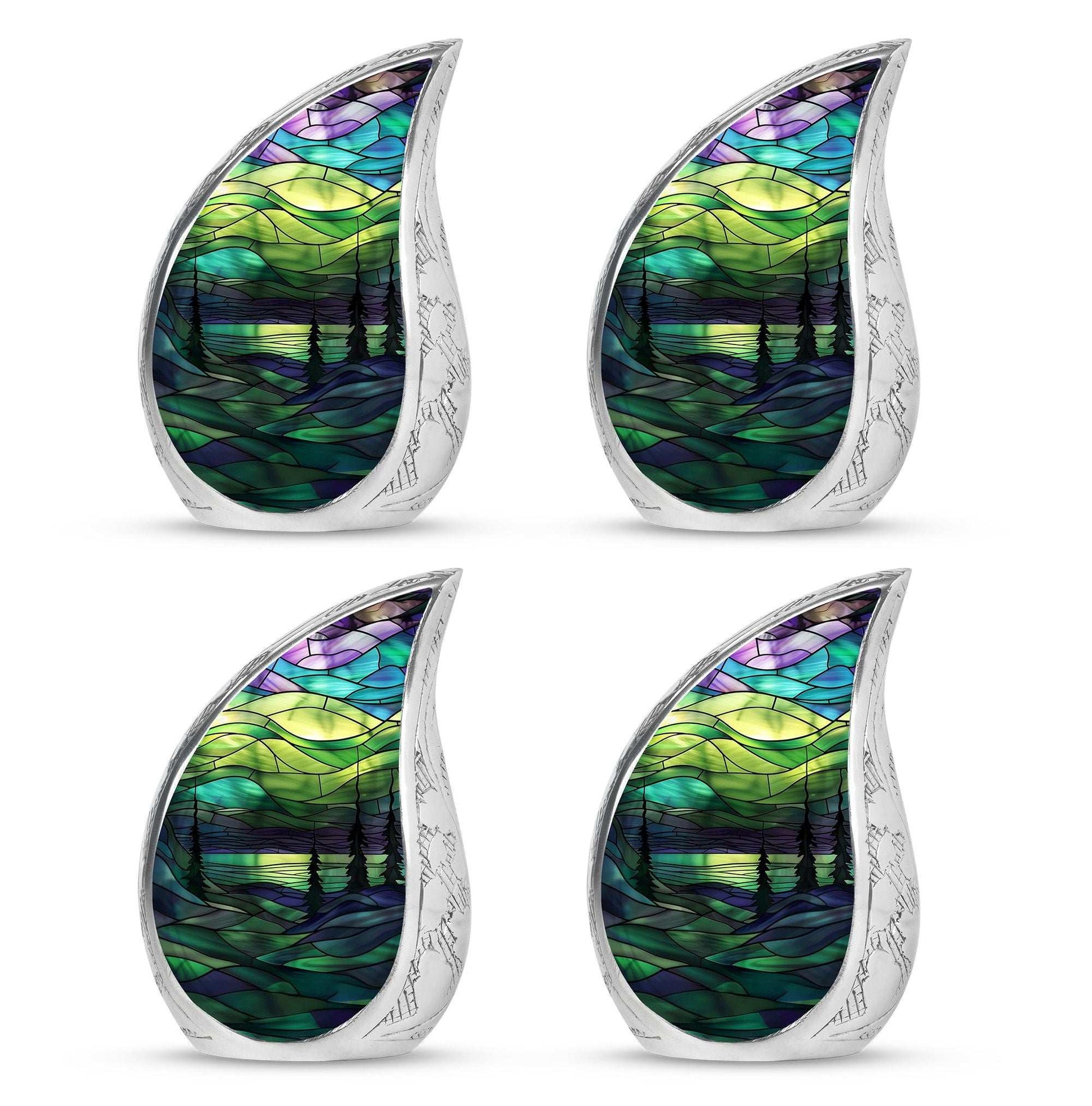 Northern Lights Urn For Human Ashes - Adult Urns For Men & Women