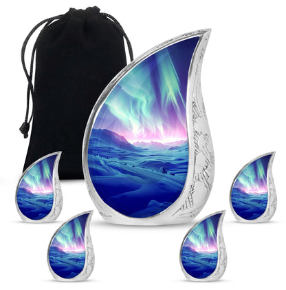 Personalized Galaxy Cremation Urn for Men & Women - 10-inch, 200 cu in - Yatskia