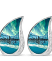 Northern Lights Large Urn For Ashes  - Cremation Urns For Man & Women