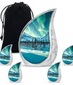 Northern Lights Large Urn For Ashes  - Cremation Urns For Man & Women