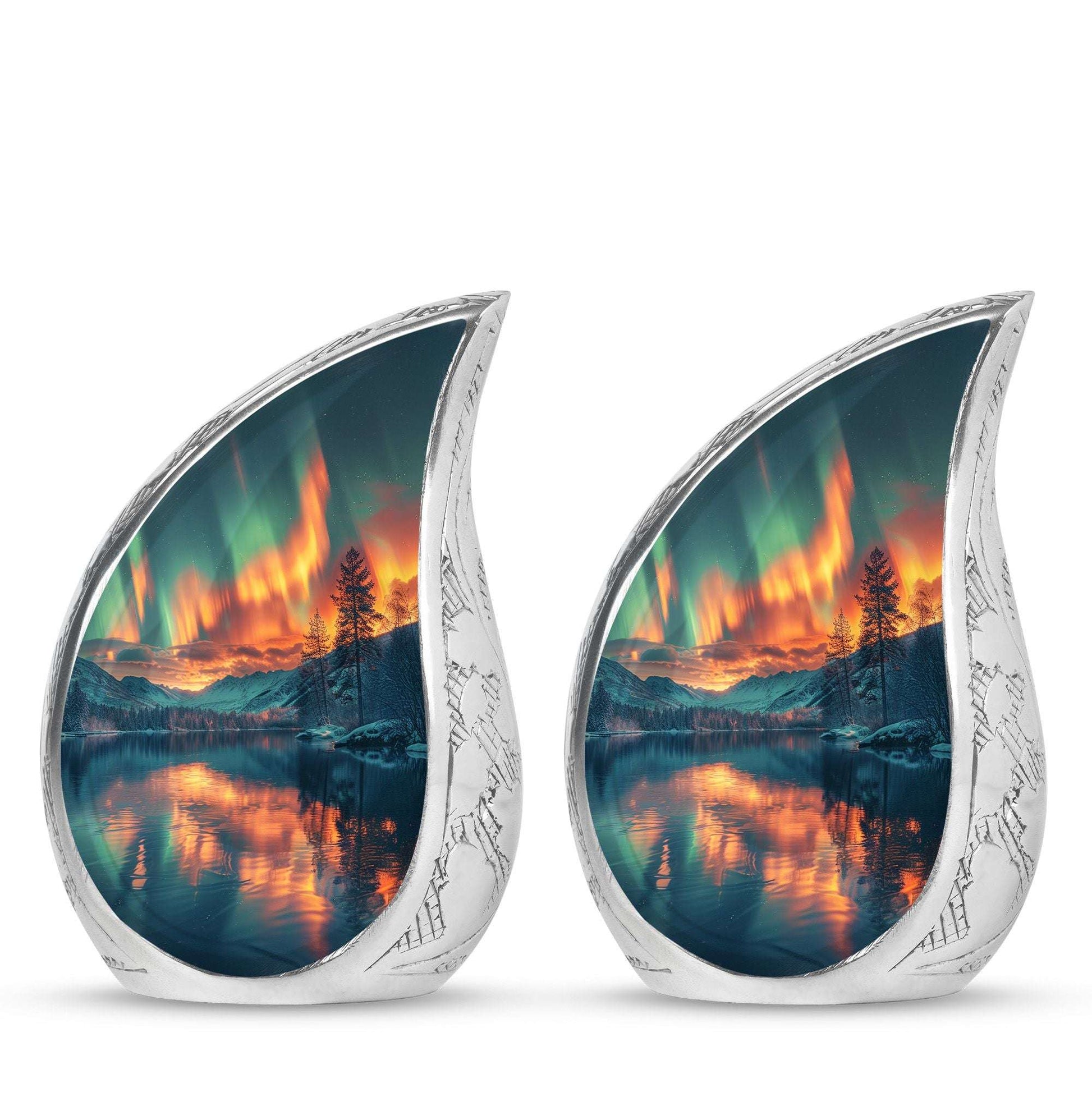 Northern Lights Cremation Keepsake Urns For Ashes - Cremation Urn Human