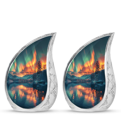 Northern Lights Cremation Keepsake Urns For Ashes - Cremation Urn Human