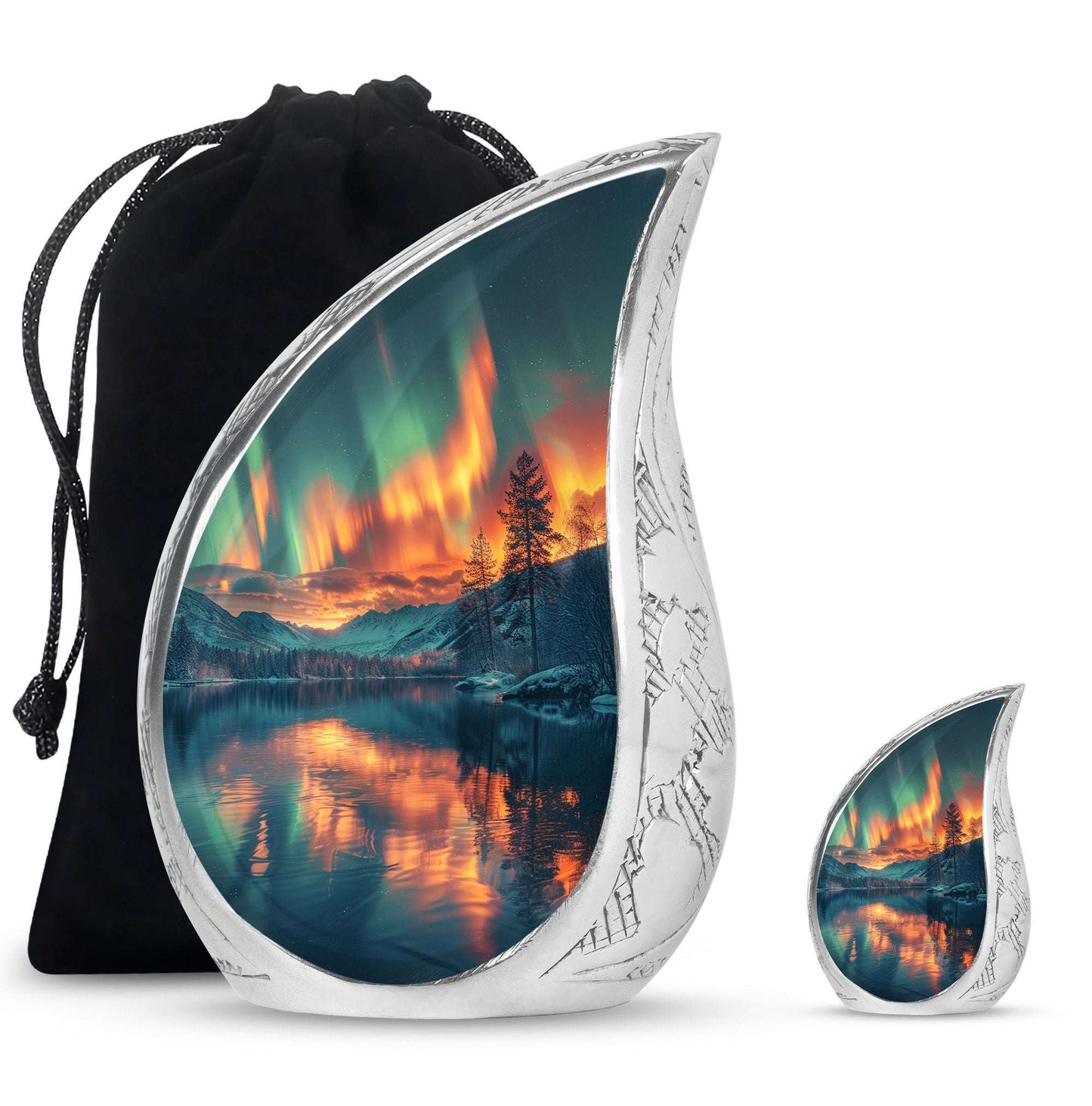 Northern Lights Cremation Keepsake Urns For Ashes - Cremation Urn Human
