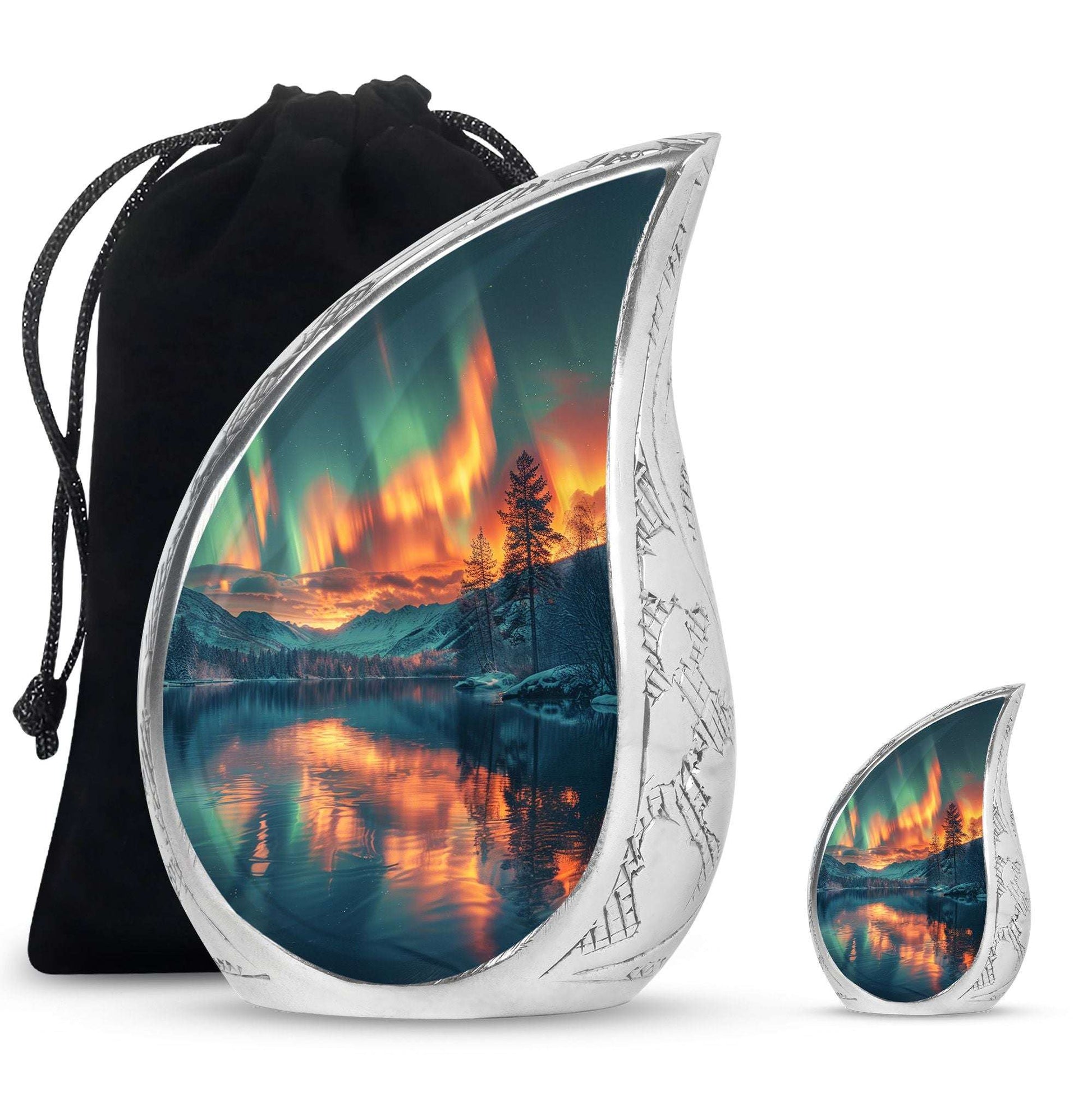 Northern Lights Cremation Keepsake Urns For Ashes - Cremation Urn Human