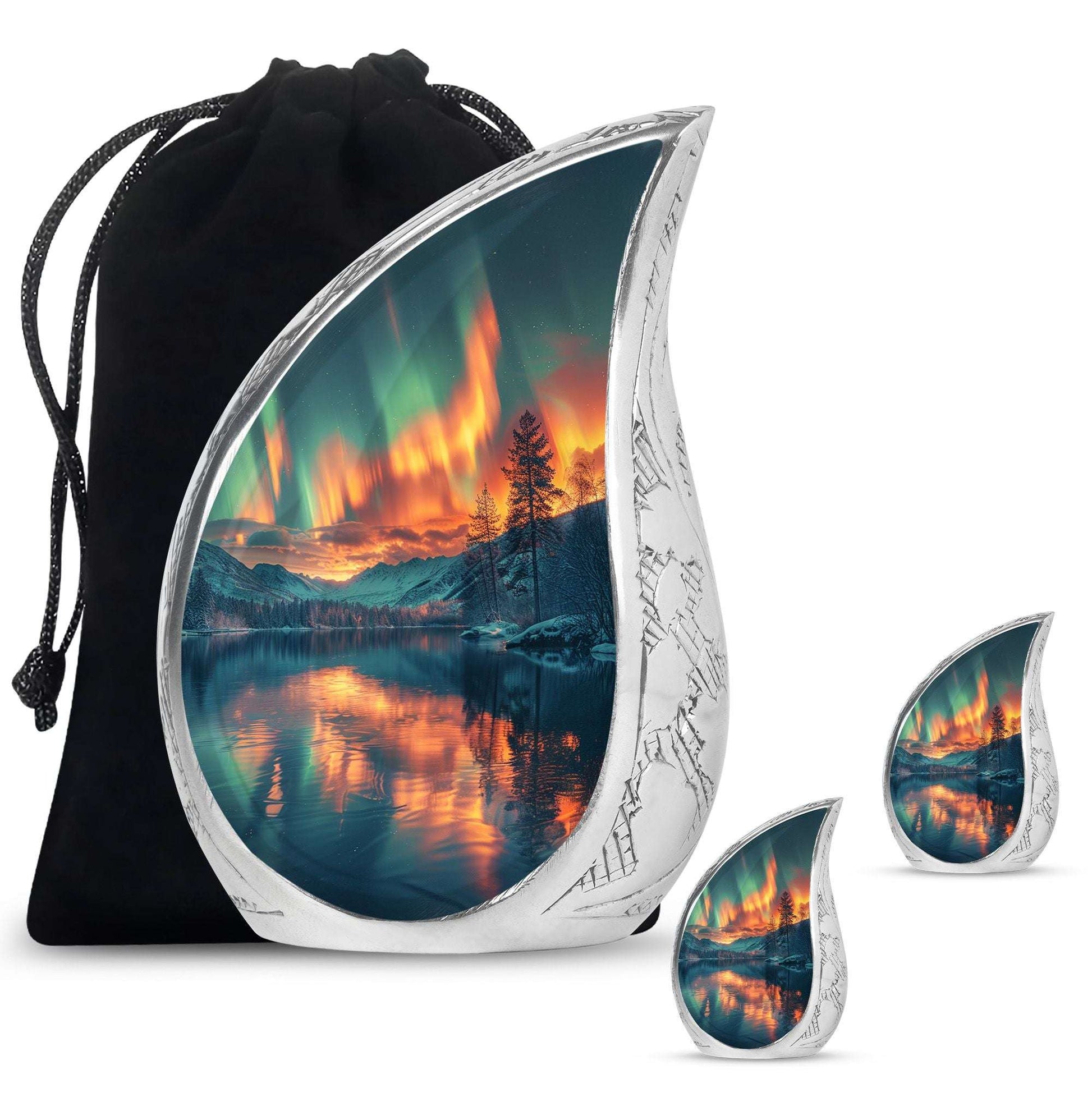 Northern Lights Cremation Keepsake Urns For Ashes - Cremation Urn Human