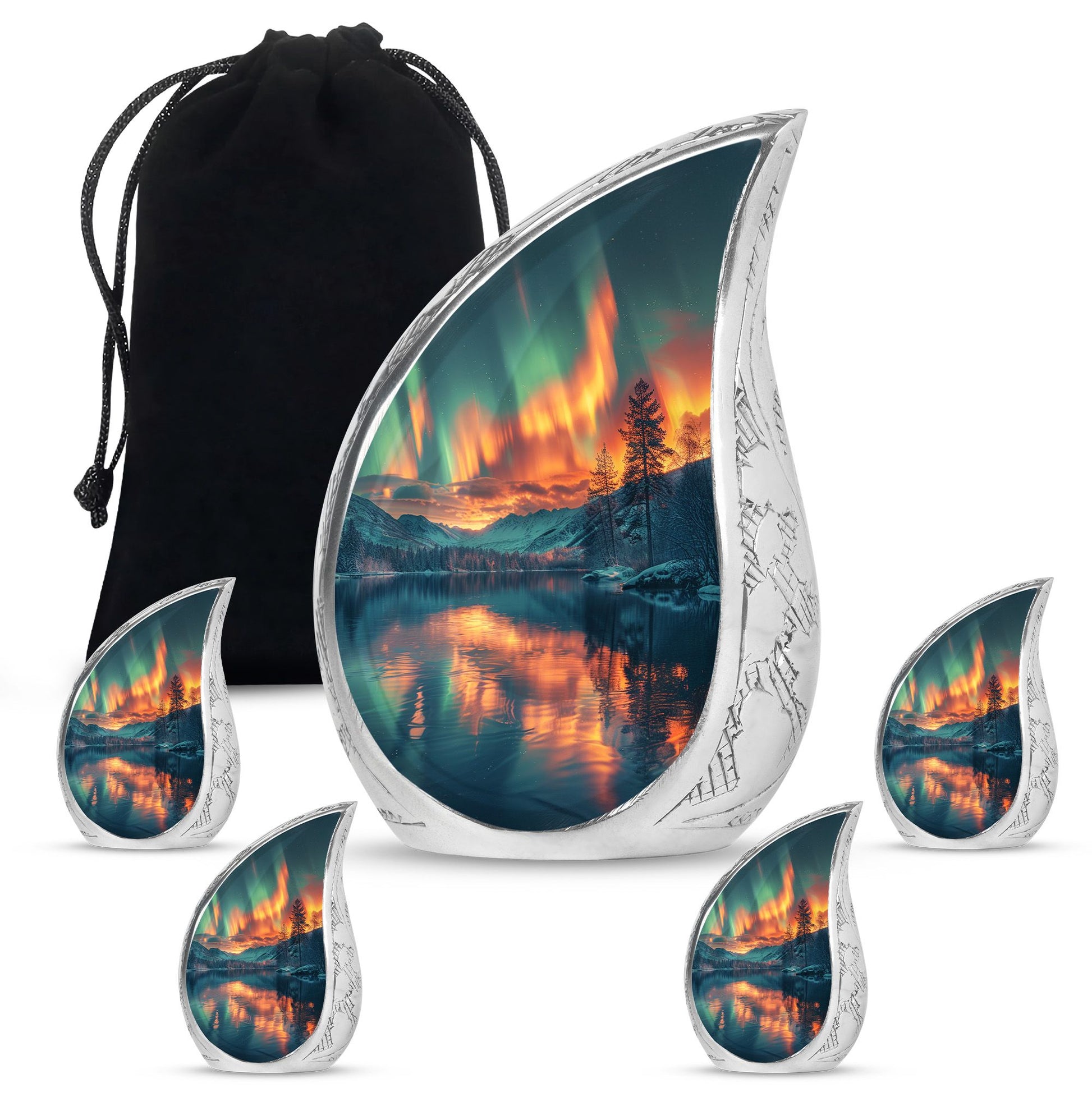 Northern Lights Cremation Keepsake Urns For Ashes - Cremation Urn Human