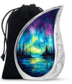 Northern Lights Cremation Urns For Human Ashes - Urn Keepsake Set