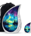 Northern Lights Cremation Urns For Human Ashes - Urn Keepsake Set