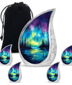 Northern Lights Cremation Urns For Human Ashes - Urn Keepsake Set