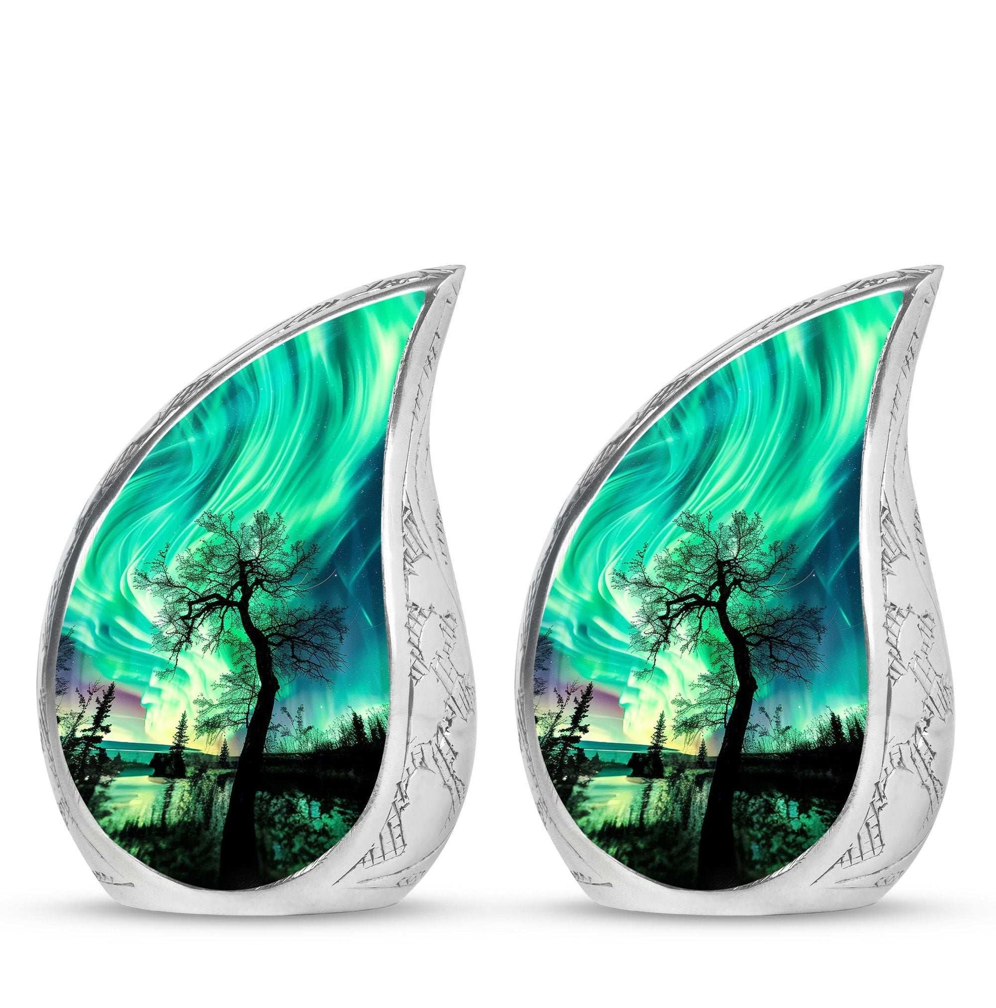 Northern Lights Cremation Urns For Human Ashes -  Human Ashes Keepsake