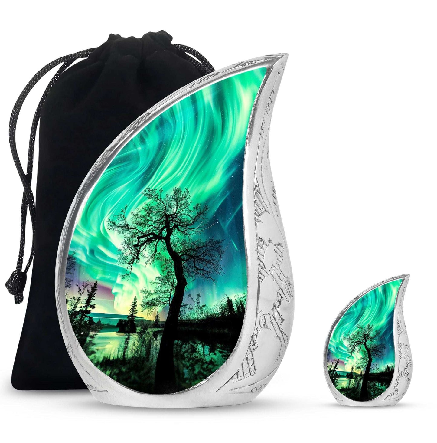 Northern Lights Cremation Urns For Human Ashes -  Human Ashes Keepsake