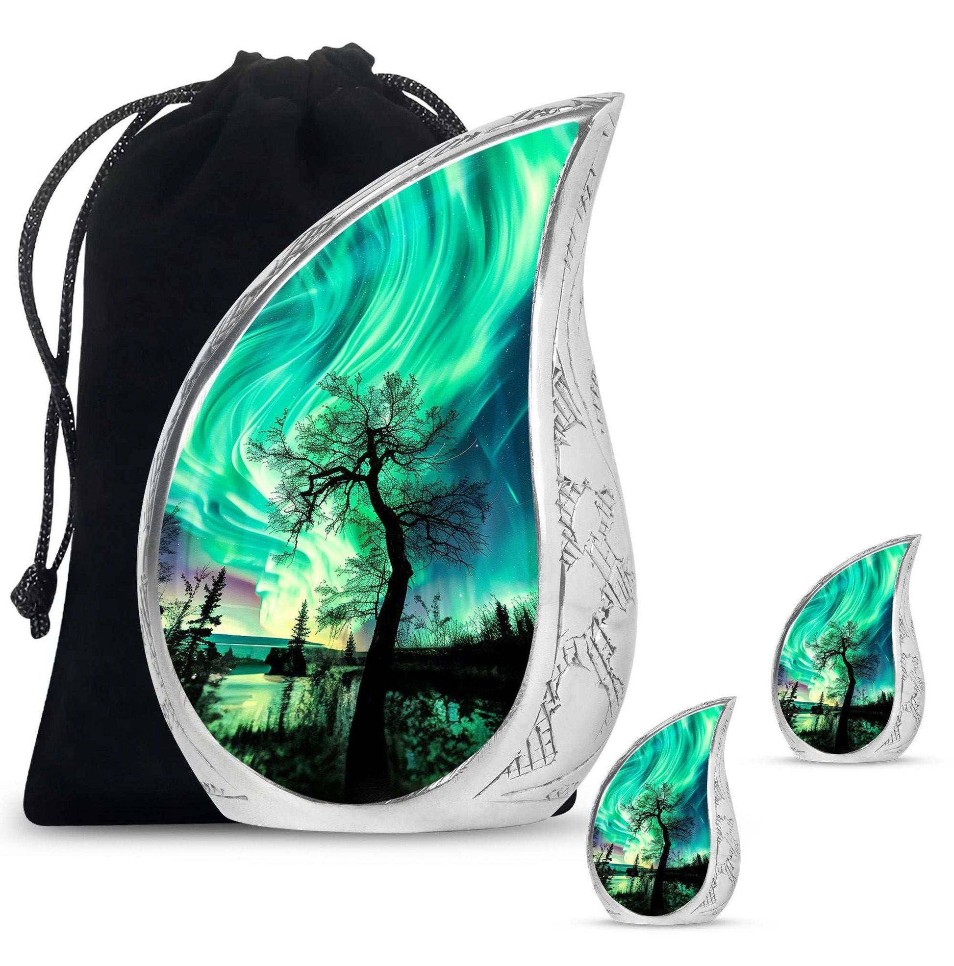 Northern Lights Cremation Urns For Human Ashes -  Human Ashes Keepsake