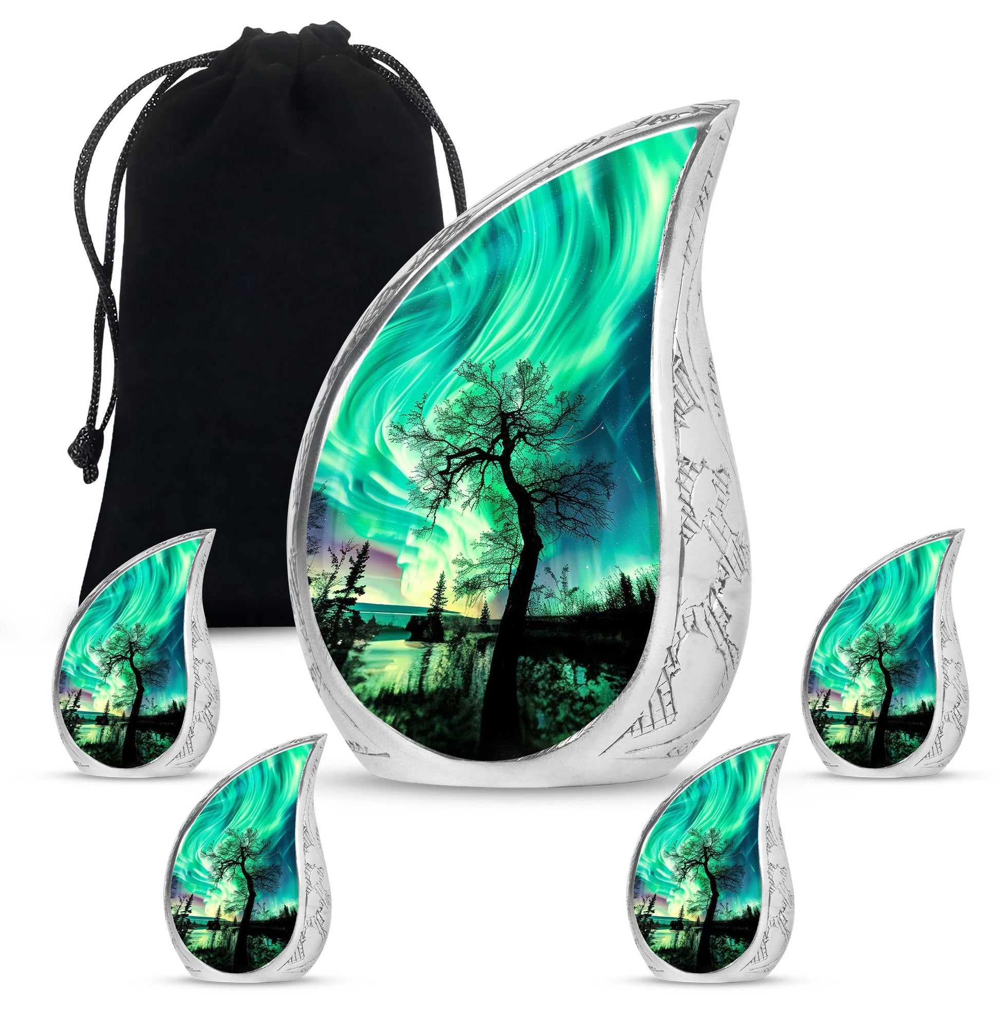 Northern Lights Cremation Urns For Human Ashes -  Human Ashes Keepsake