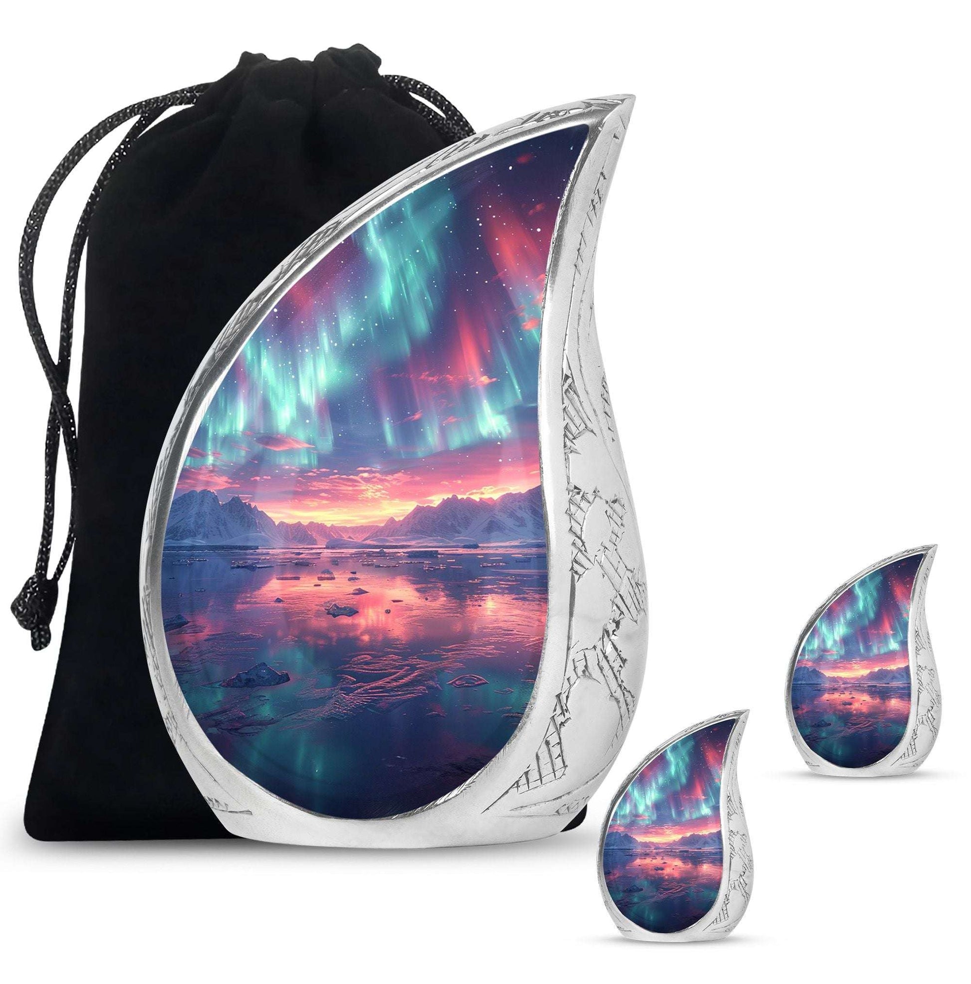 Northern Lights Funeral Urns For Adult Ashes Men and Women