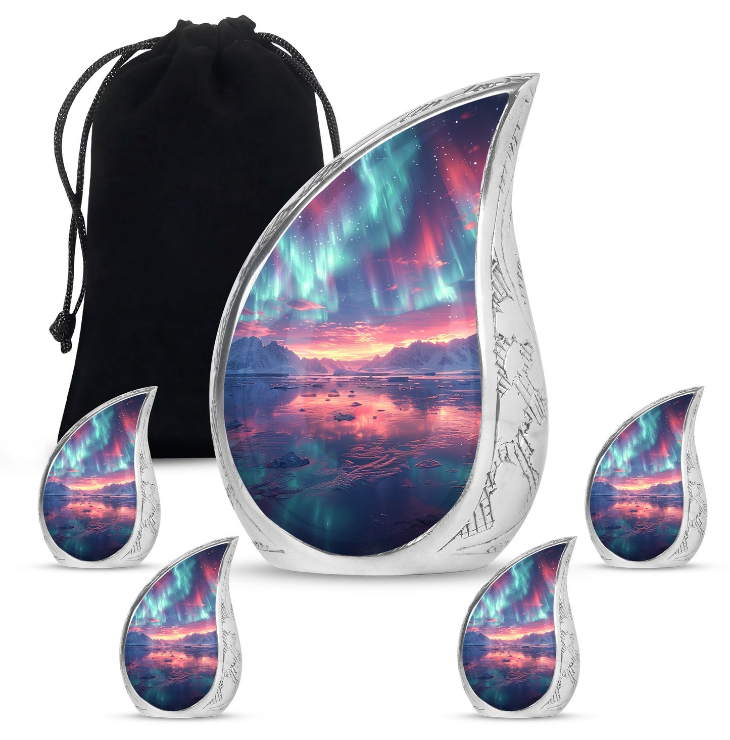 Personalized Galaxy Cremation Urn for Adult - 10-inch, 200 cu in - Yatskia