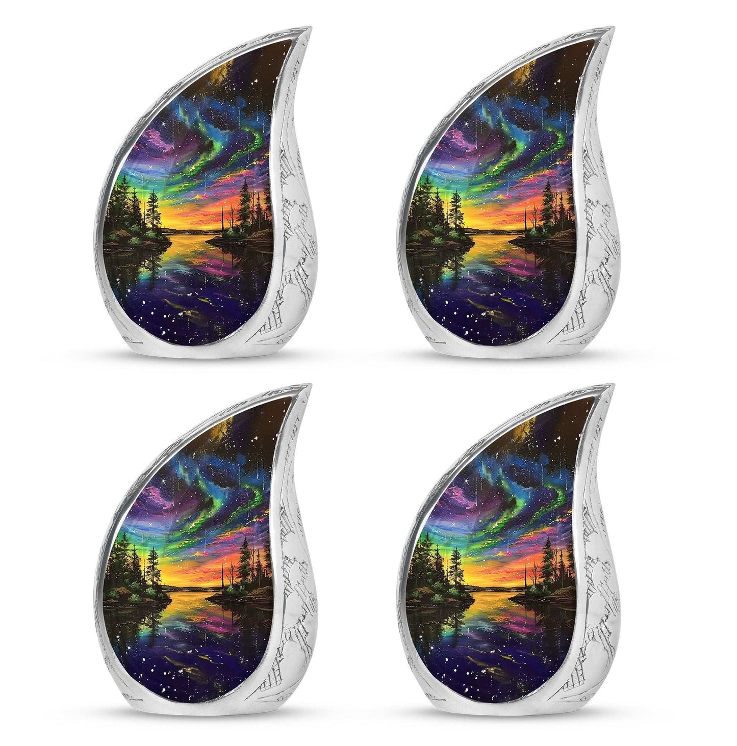 Northern Lights Urn For Human Ashes - Aurora Borealis Adult Large Urns