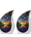 Northern Lights Urn For Human Ashes - Aurora Borealis Adult Large Urns