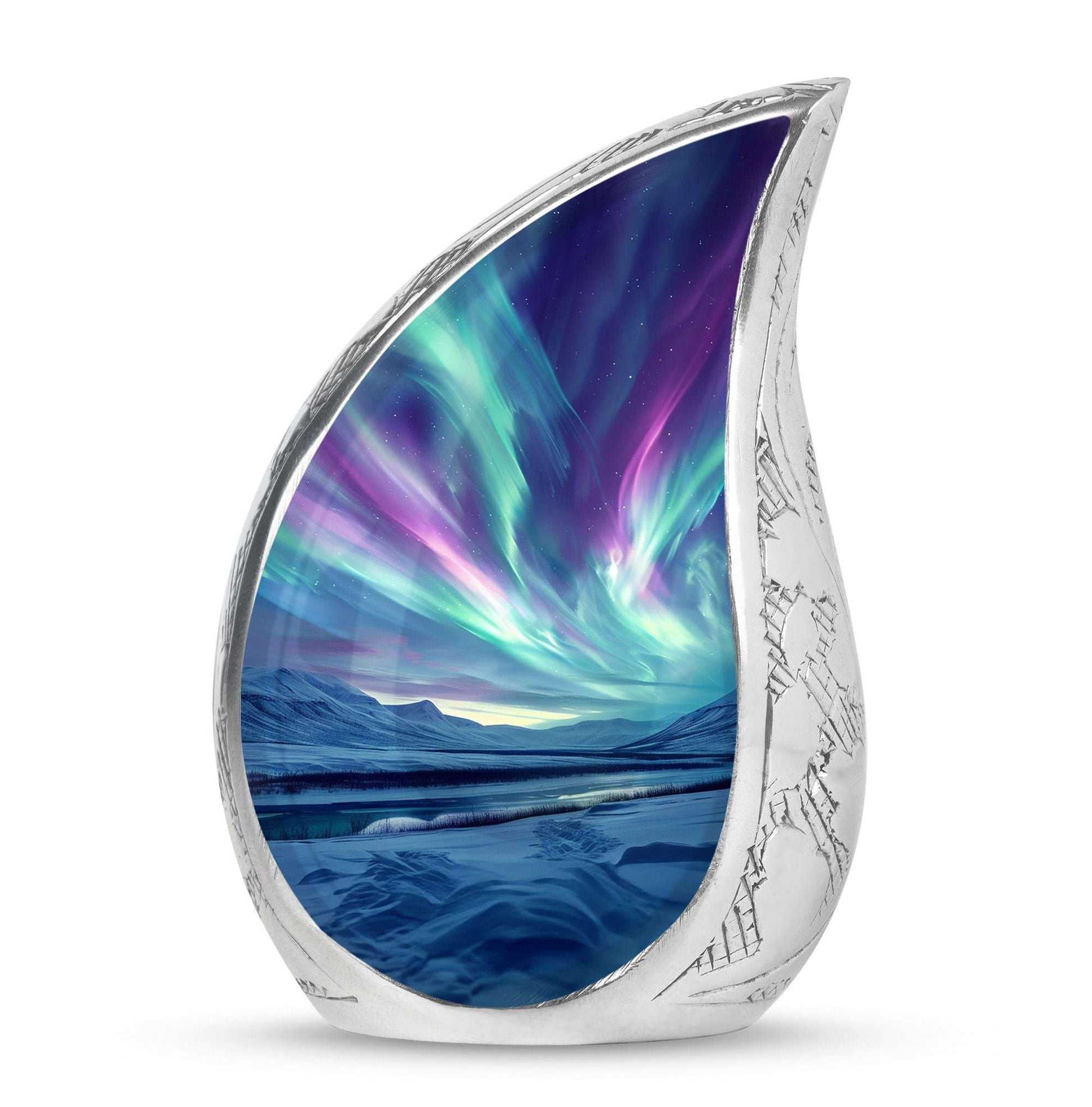 Northern Lights Urn For Ashes Adult Male Small - Funeral Urns For Ashes