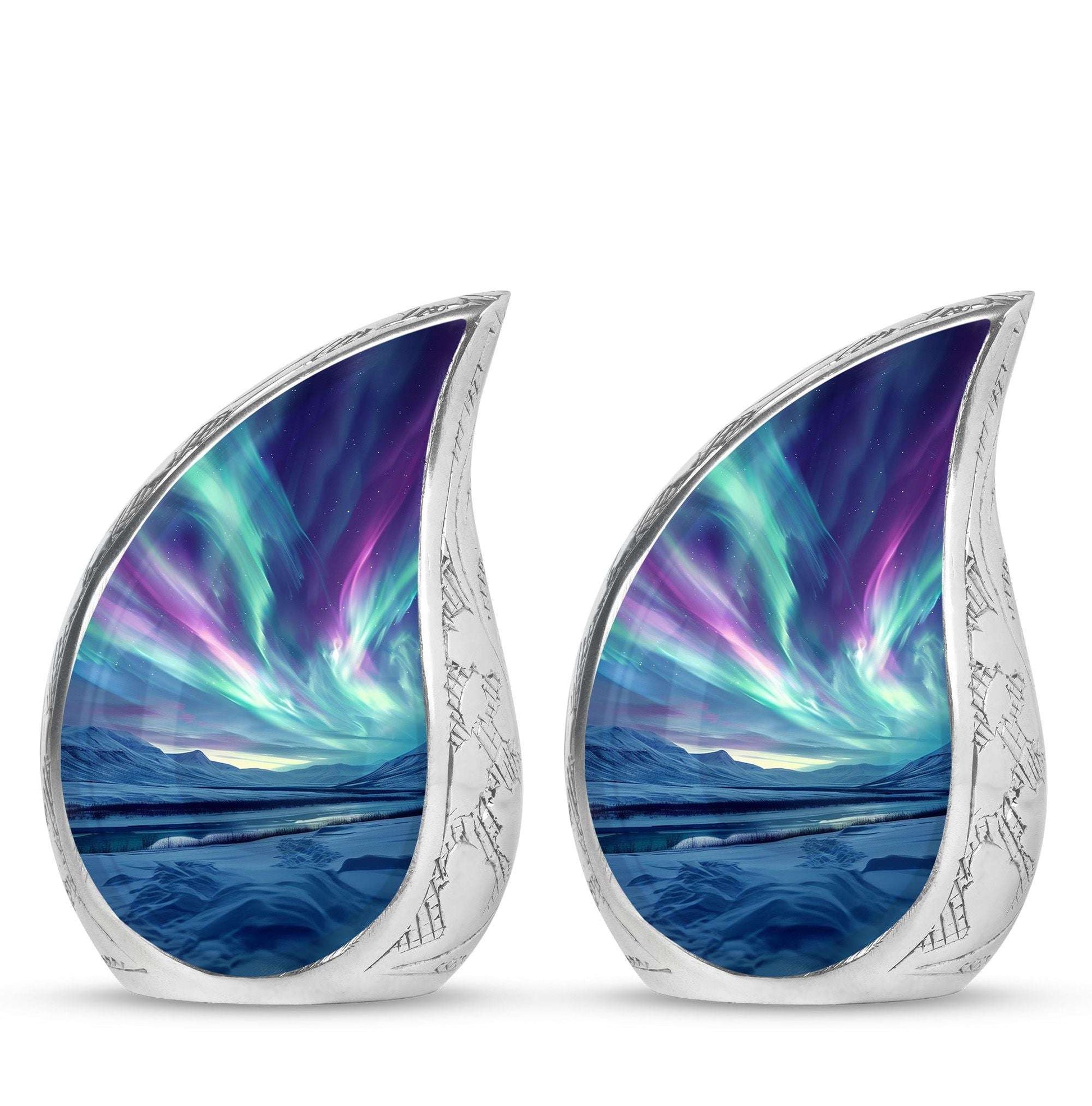 Northern Lights Urn For Ashes Adult Male Small - Funeral Urns For Ashes