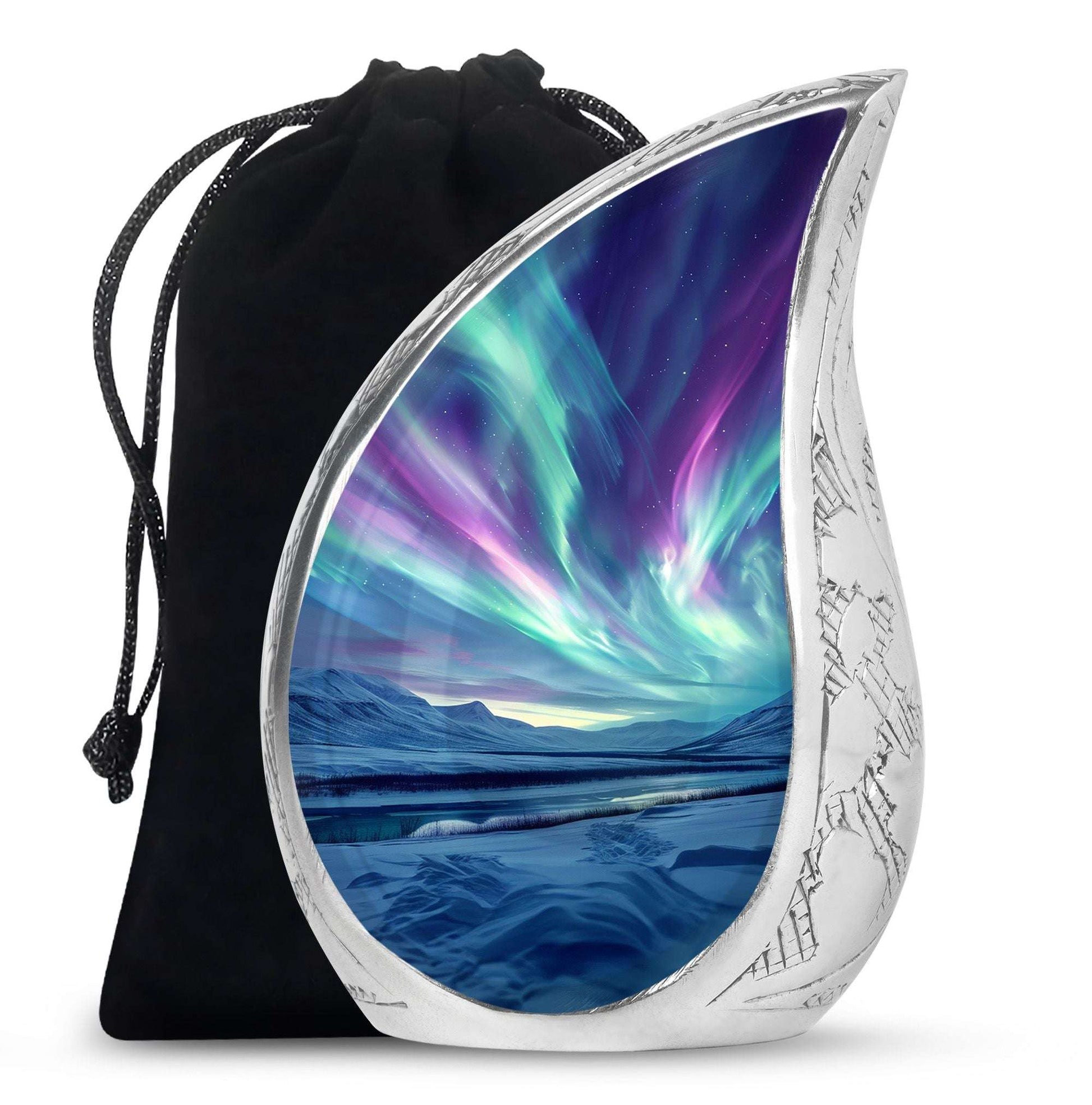 Northern Lights Urn For Ashes Adult Male Small - Funeral Urns For Ashes