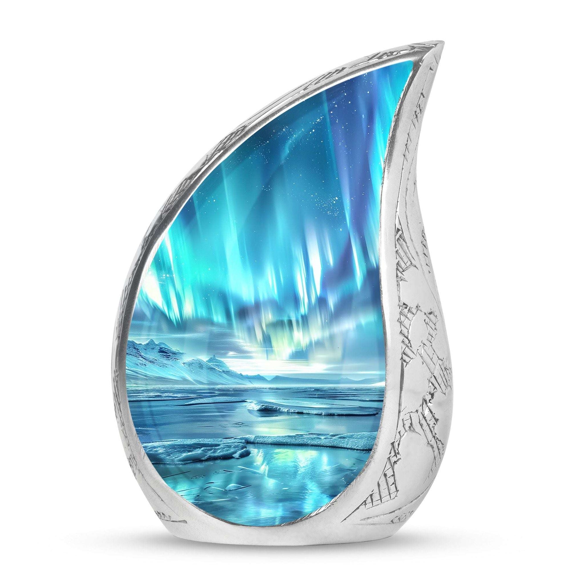 Northern Lights Mini Urns For Human Ashes Dad - Urns For Ashes Keepsake